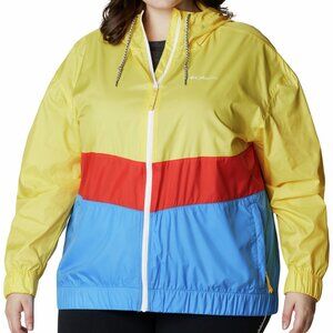 Columbia Womens Activewear Plus Size Sandy Sail Windbreaker Jacket